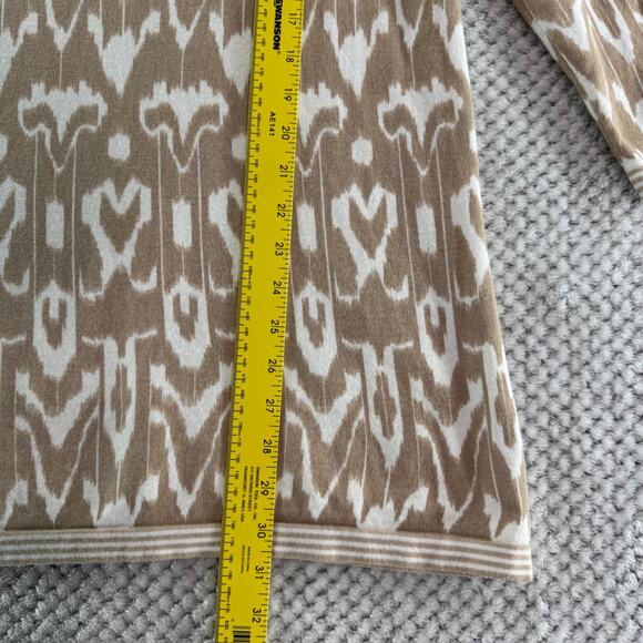 Chicos Sweater Womens 1 M/8 Brown Knit Tunic V-Neck Long Sleeve Soft Stretchy - Picture 10 of 12